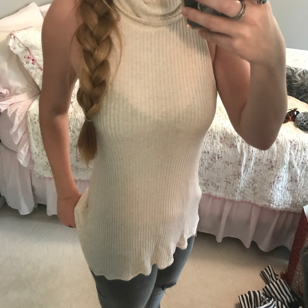 Free People turtle neck tank